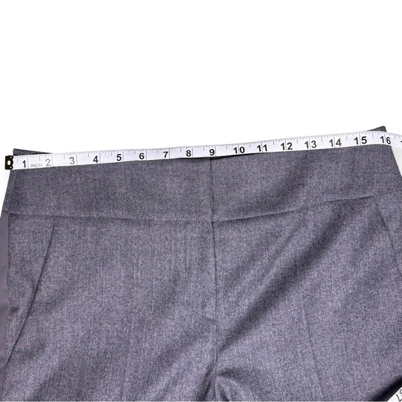 MaxMara Made in Italy Wool Blend Tapered Tuxedo Trousers, Pants, Grey, Wmn’s 10 - Picture 9 of 12